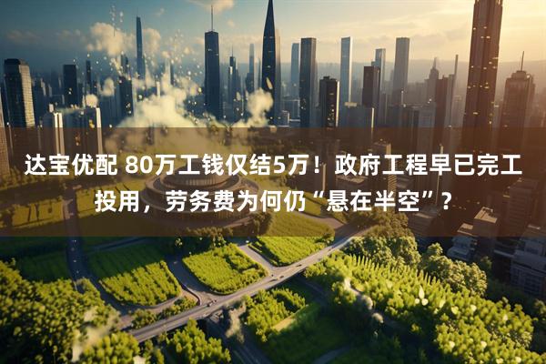 达宝优配 80万工钱仅结5万！政府工程早已完工投用，劳务费为何仍“悬在半空”？